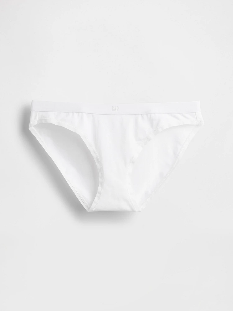Organic Stretch Cotton Logo Bikini
