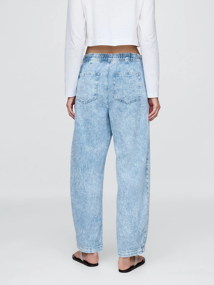 High Rise Easy Barrel Jeans