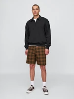 Plaid Canvas Shorts