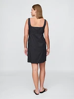 Twill Mini Shirtdress