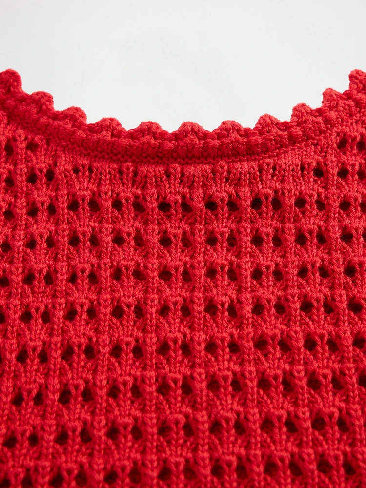 100% Cotton Crochet Tank Top