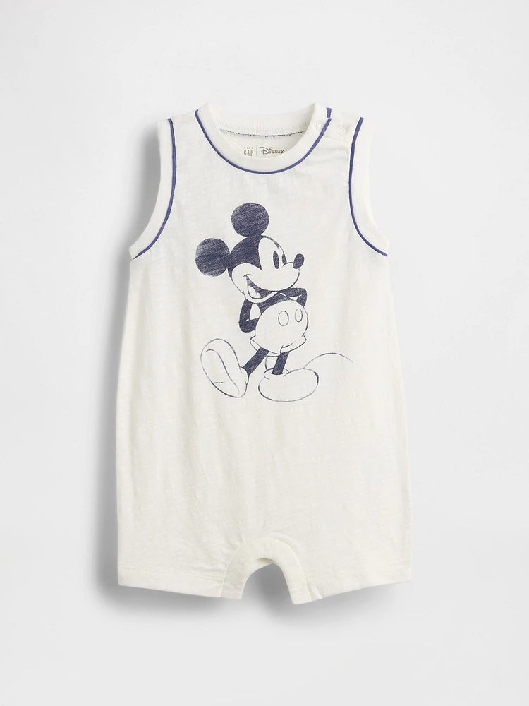 Gap × Baby Organic Cotton Mickey Mouse Shorty One-Piece