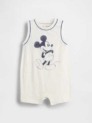 Gap × Baby Organic Cotton Mickey Mouse Shorty One-Piece