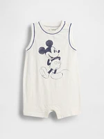 Gap × Baby Organic Cotton Mickey Mouse Shorty One-Piece