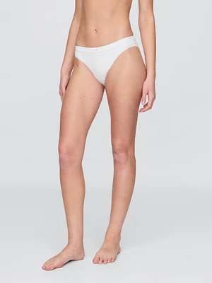 Organic Stretch Cotton Logo Bikini