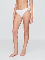 Organic Stretch Cotton Logo Bikini