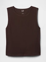 CloseKnit Jersey Cropped Shell Tank Top
