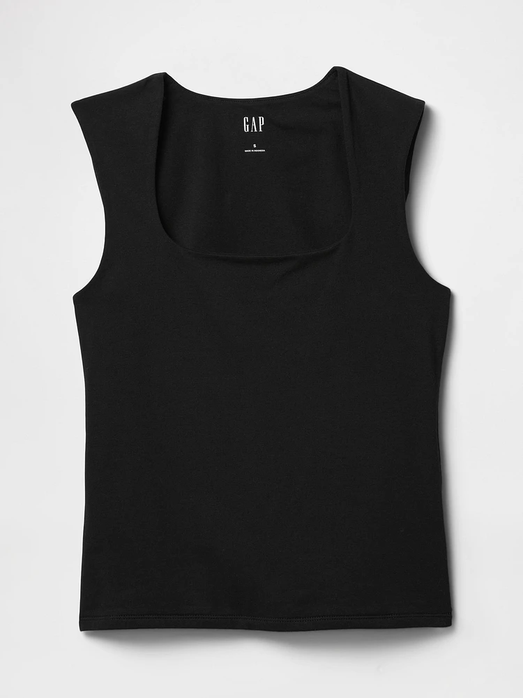 CloseKnit Jersey Square-Neck Top