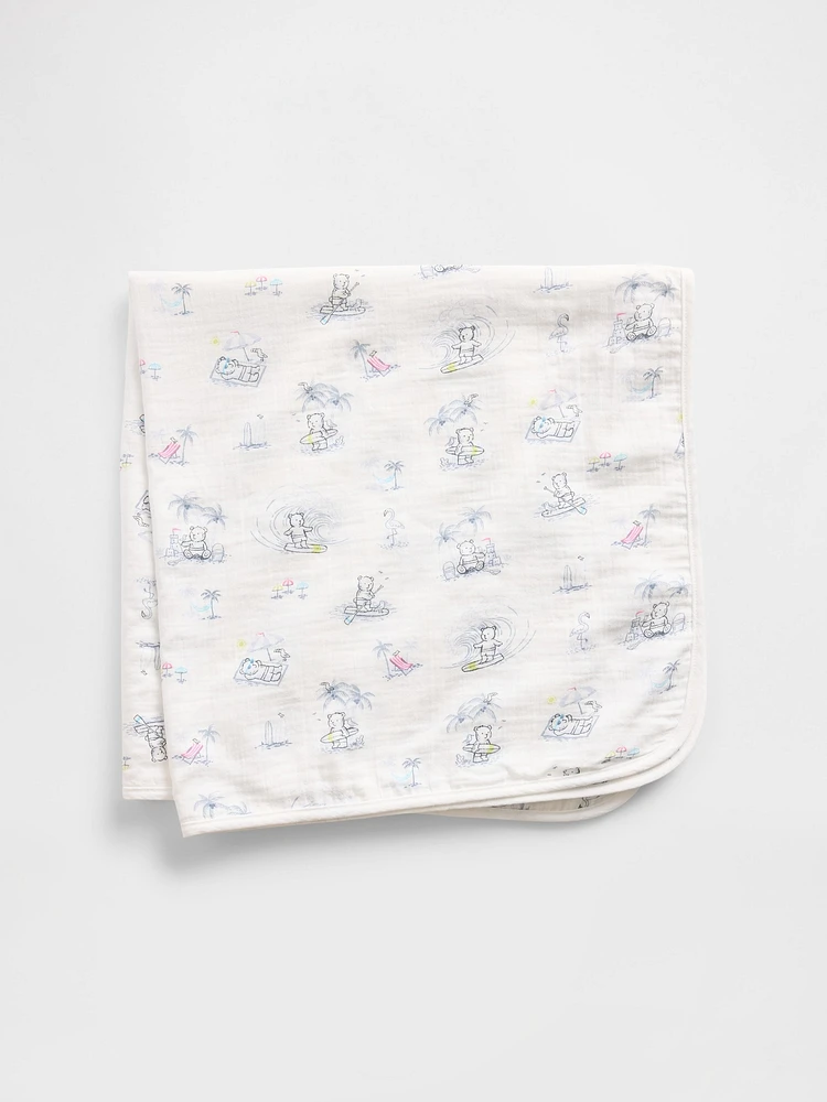 Baby Crinkle Gauze Brannan Bear Blanket