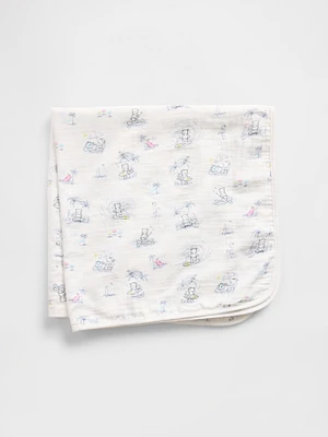 Baby Crinkle Gauze Brannan Bear Blanket