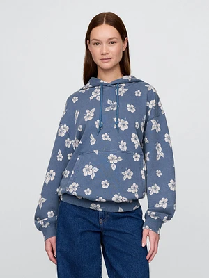 Chandail à capuchon en jersey bouclette épais imprimé Lilo et Stitch pour Adulte