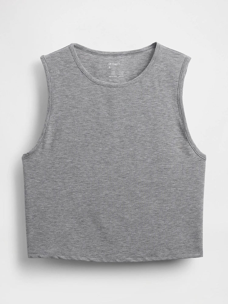 GapFit Breathe Crop Muscle Tank Top