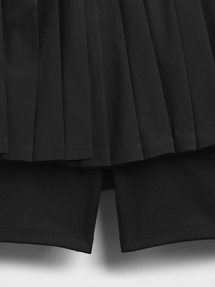Kids Pleated Active Polo Shirt Dress