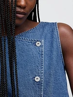 Denim Asymmetrical Vest