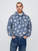 Chandail à capuchon en jersey bouclette épais imprimé Lilo et Stitch pour Adulte