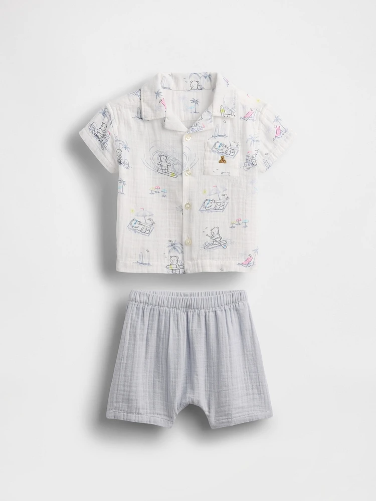 Baby Crinkle Gauze Outfit Set