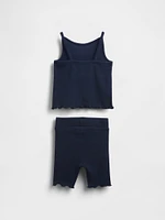 Baby & Toddler Ruffle Rib Outfit Set