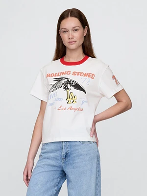 Supima® Cotton Relaxed Rolling Stones Graphic T-Shirt