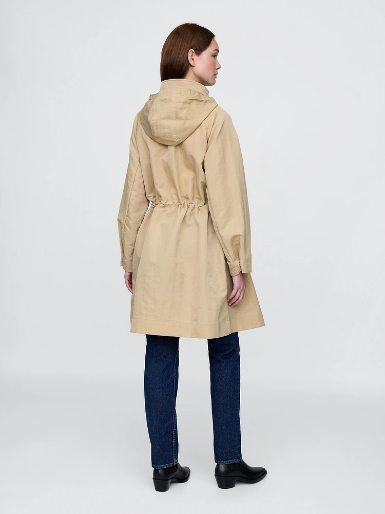 Oversized Nylon Parka