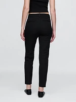 Mid Rise BiStretch Slim Ankle Pants