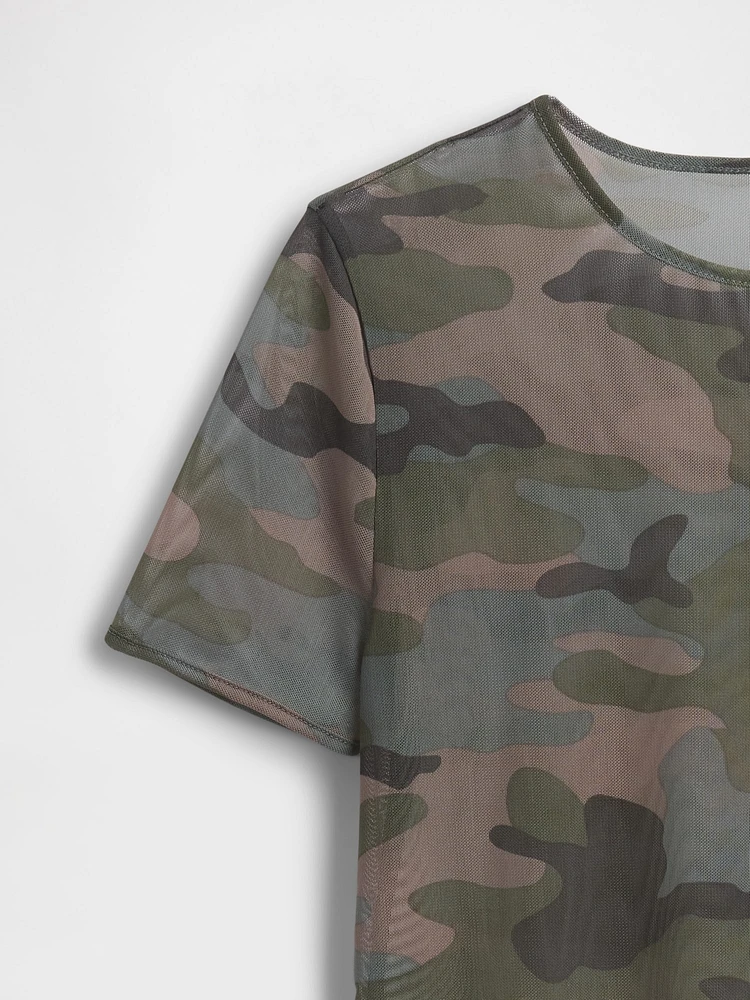 Mesh Crop T-Shirt