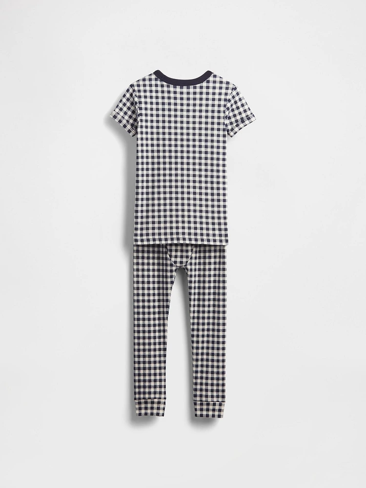 Baby & Toddler Organic Brushed Cotton Gingham PJ Set