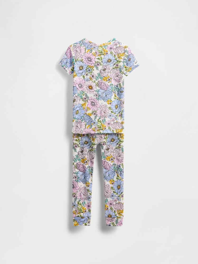 Baby & Toddler Organic Brushed Cotton Floral PJ Set
