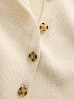 Cropped Cardigan Sweater Vest