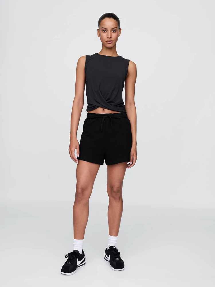 GapFit Breathe Twist-Front Tank Top