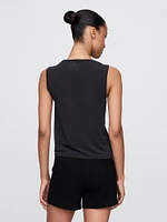 GapFit Breathe Twist-Front Tank Top
