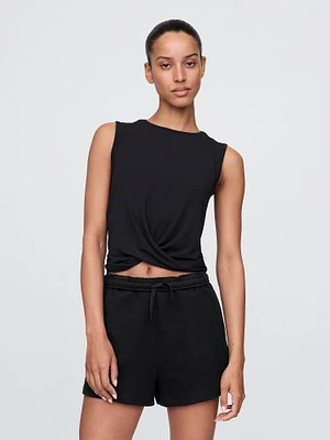 GapFit Breathe Twist-Front Tank Top