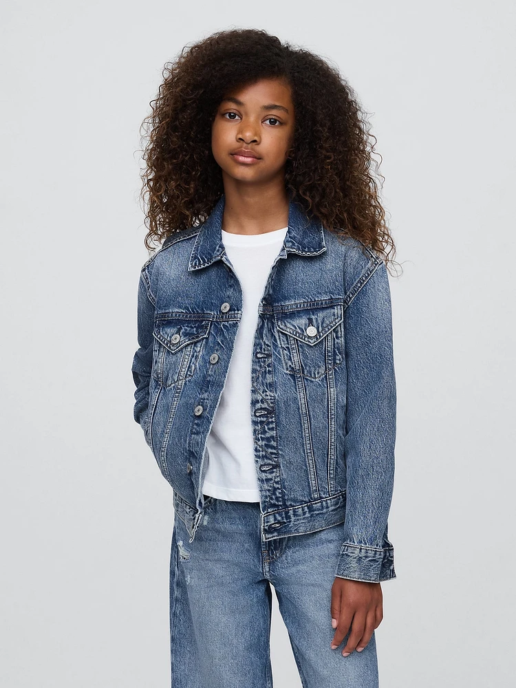 Kids Organic Cotton Icon Denim Jacket