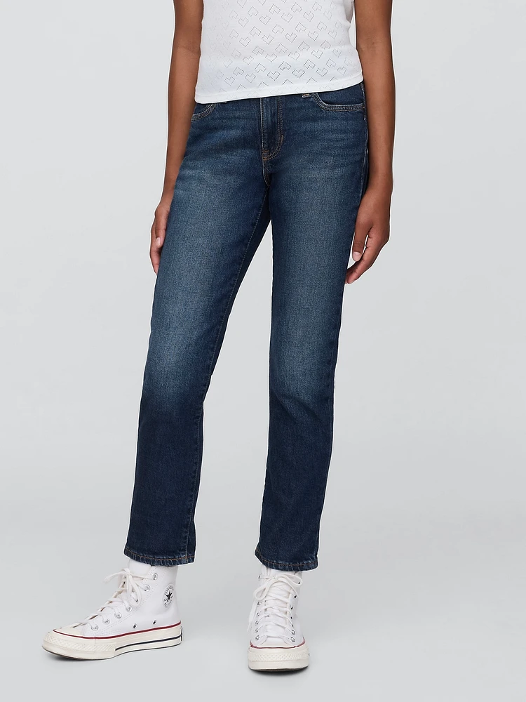 Kids Mid Rise Girlfriend Jeans