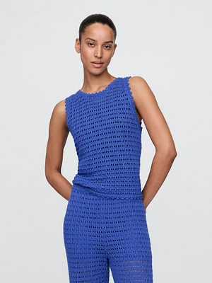 100% Cotton Crochet Tank Top