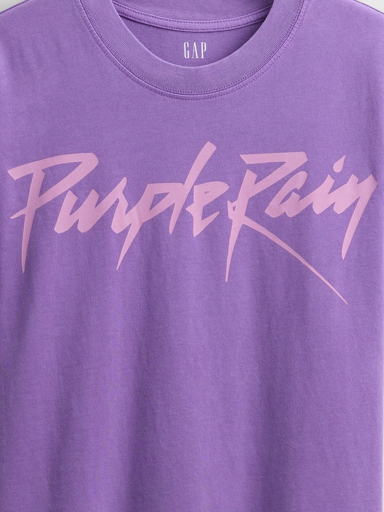 Purple Rain Relaxed Graphic T-Shirt