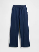 Seamed Wide-Leg Sweatpants