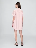 UltraSoft Denim Popover Mini Dress