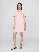 UltraSoft Denim Popover Mini Dress