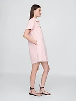 UltraSoft Denim Popover Mini Dress