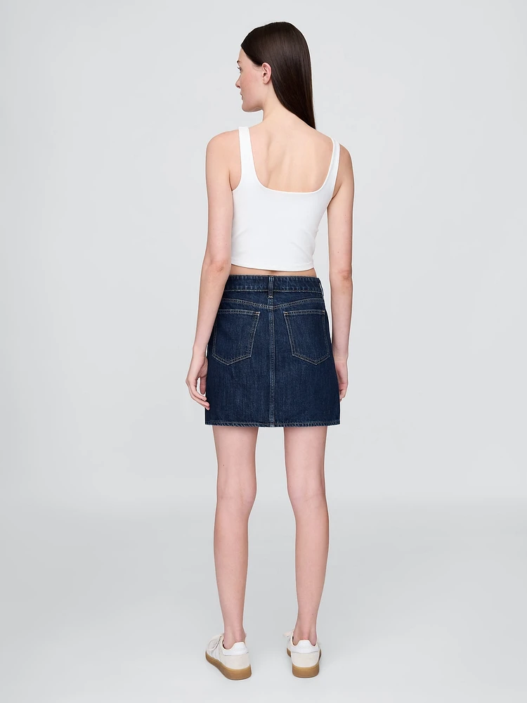Denim Mini Skirt