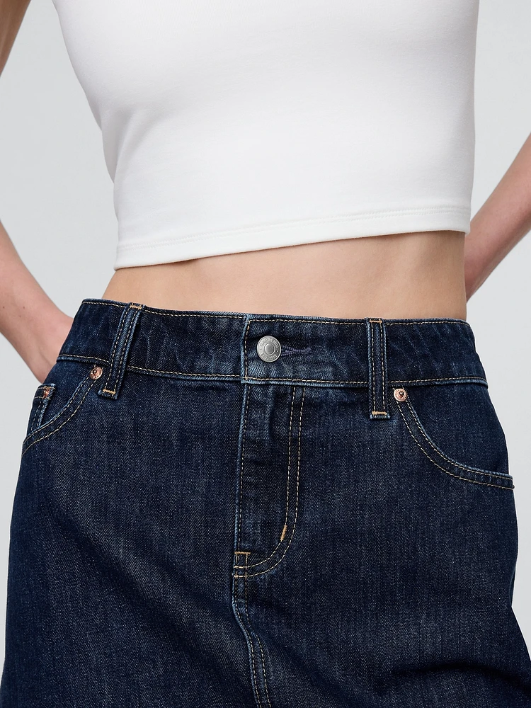 Denim Mini Skirt