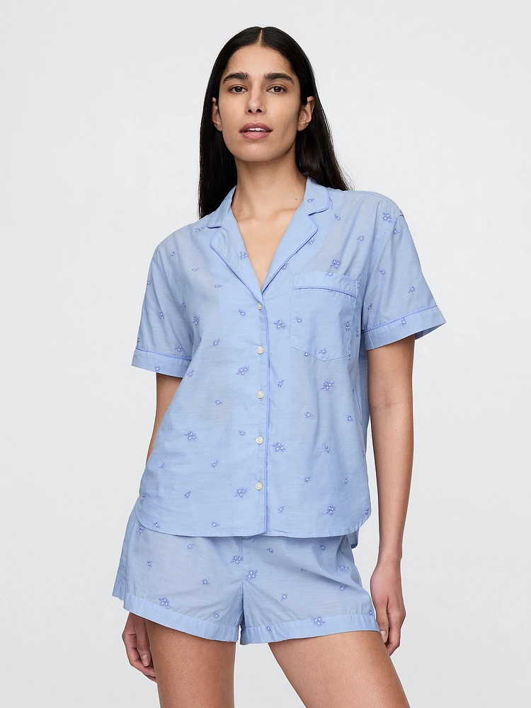 Embroidered PJ Shirt