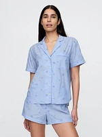 Embroidered PJ Shirt