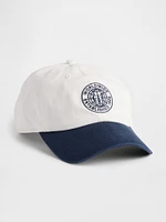 Casquette de baseball en coton biologique à logo Gap