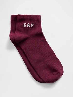 Logo Quarter Crew Socks