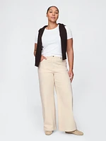 High Rise Stride Wide-Leg Jeans