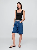Modern Lace-Trim Tank Top