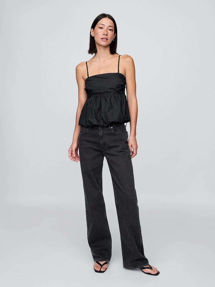 Poplin Bubble Top
