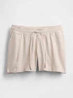 Maternity Under Belly Linen-Cotton Easy Shorts
