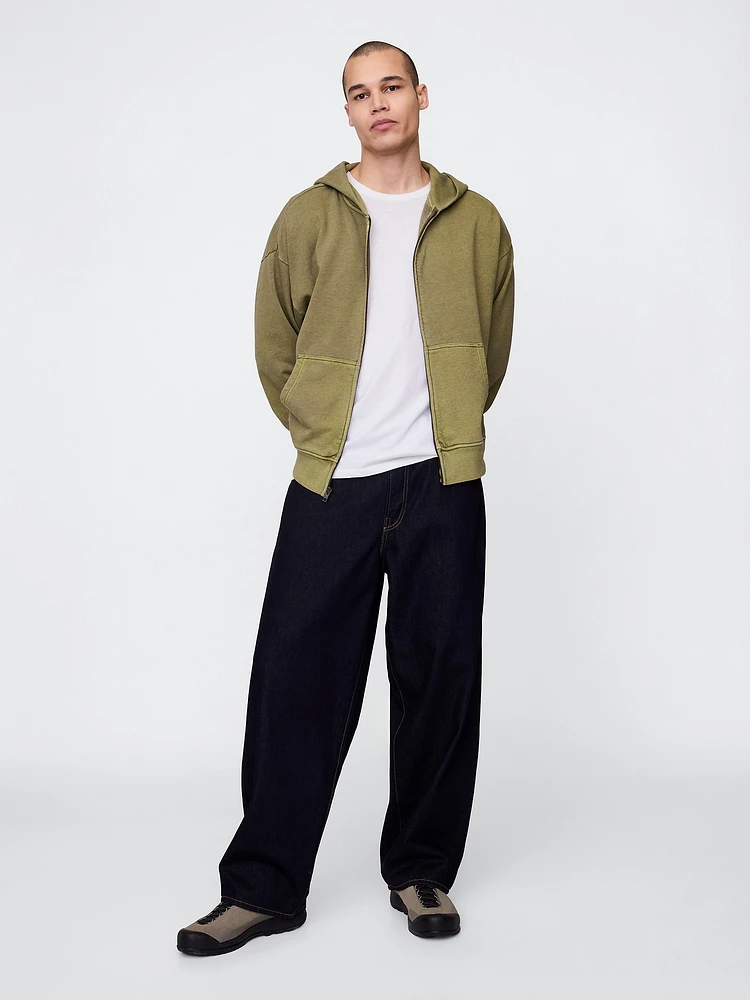 Heavyweight Oversized Zip Hoodie